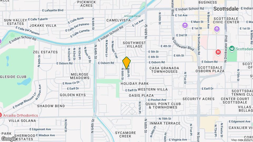 3314 N 66th Pl Map and Location Details