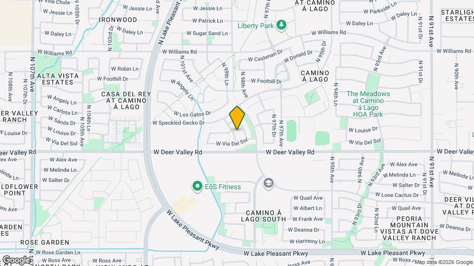 21969 N 98th Ln Map and Location Details