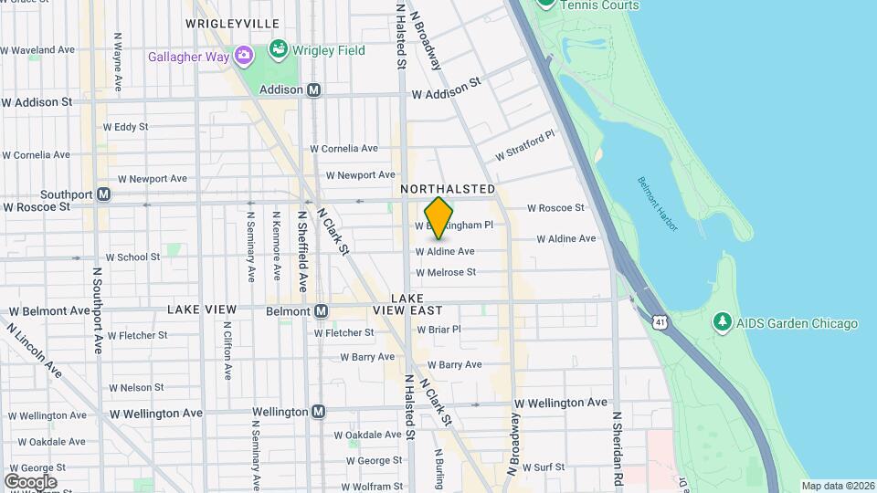720 W Aldine Ave, Unit 4E Map and Location Details