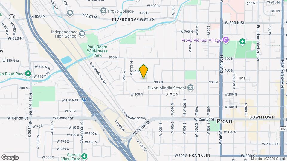 1134 W 300 N St Map and Location Details
