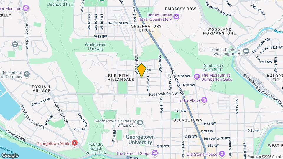3624 S St NW Map and Location Details