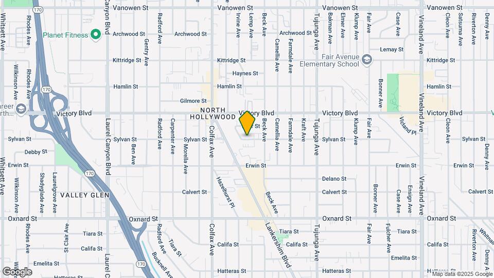 11623 Sylvan St Map and Location Details