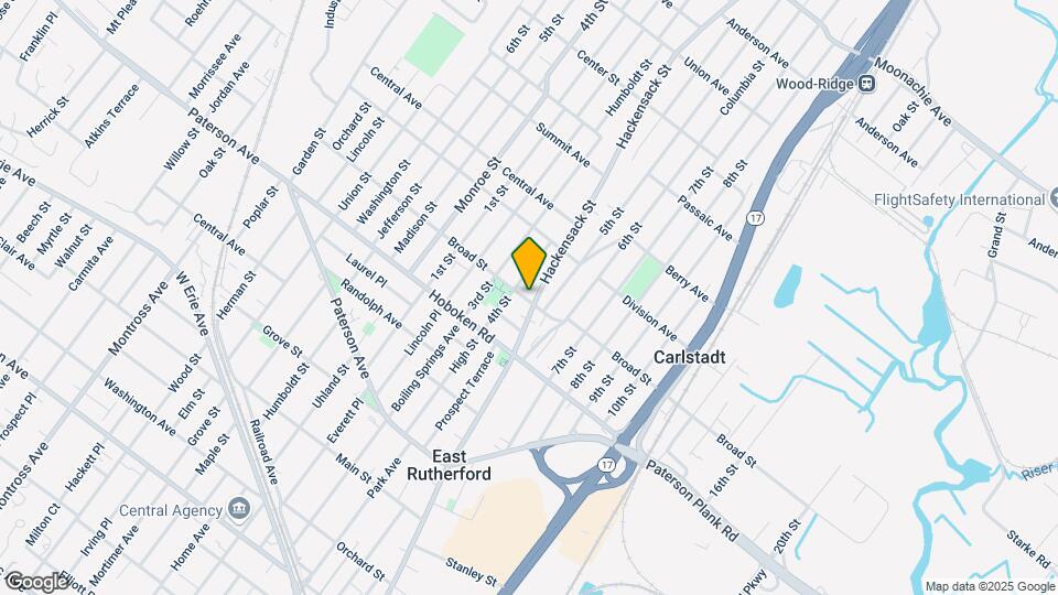 400 Hackensack St Map and Location Details