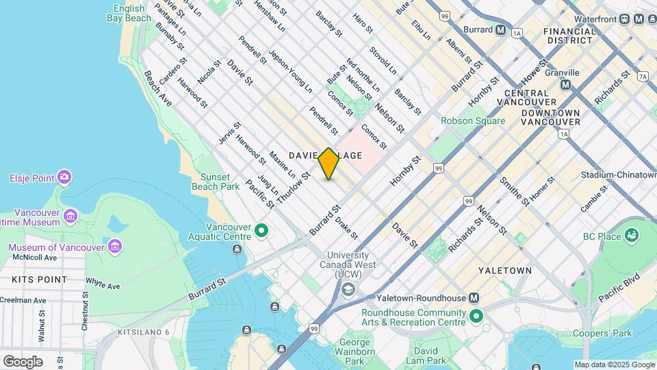 1039 Burnaby St Map and Location Details