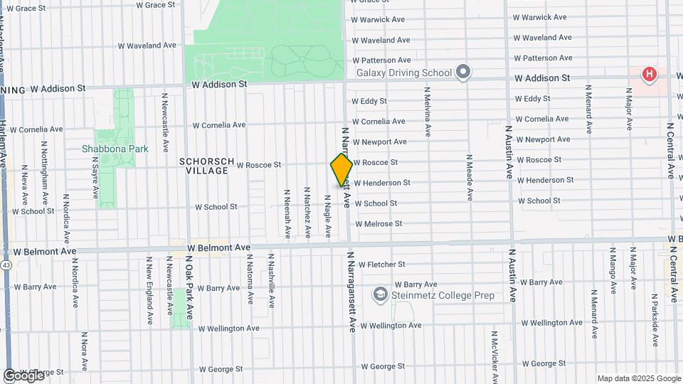 3320 N Narragansett Ave Map and Location Details