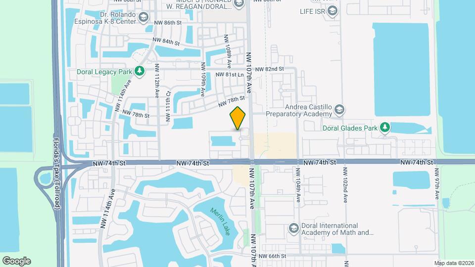 10716 NW 76th Ln Map and Location Details