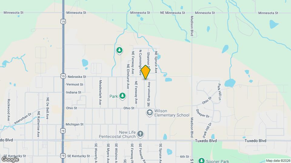 420 N Cummings Ave Map and Location Details