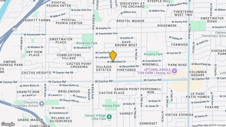 8115 W Columbine Dr Map and Location Details