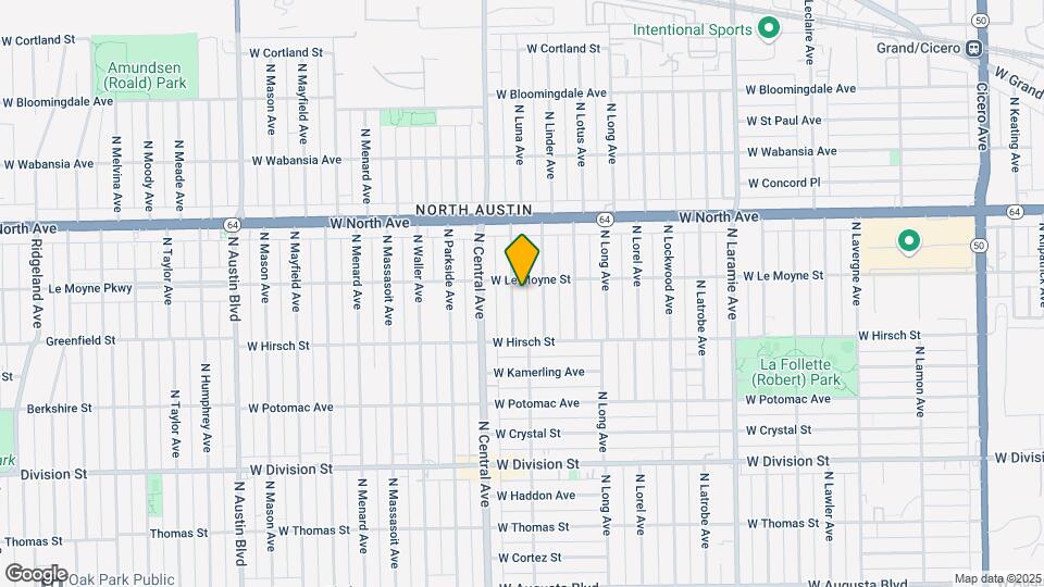 1449 N Luna Ave Map and Location Details
