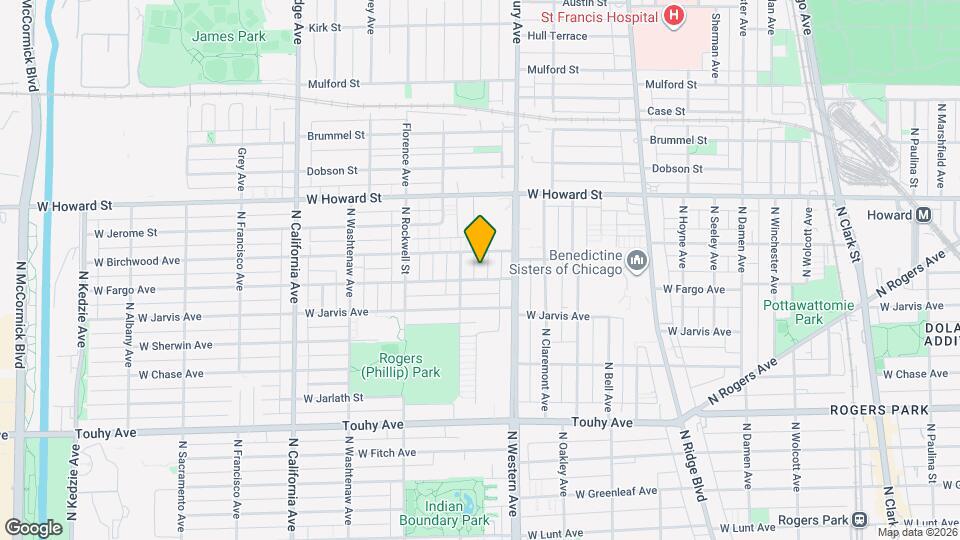 7440 N Artesian Ave, Unit Unit 2434-3 Map and Location Details