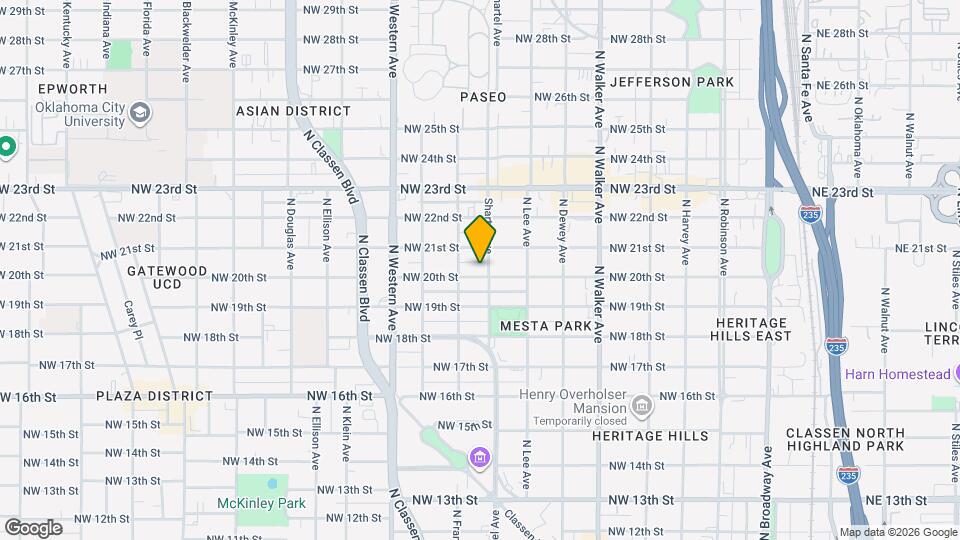 805 NW 20th St Map and Location Details