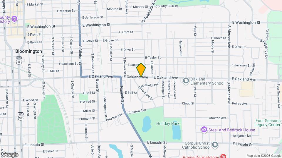 1223 E Oakland Ave Map and Location Details