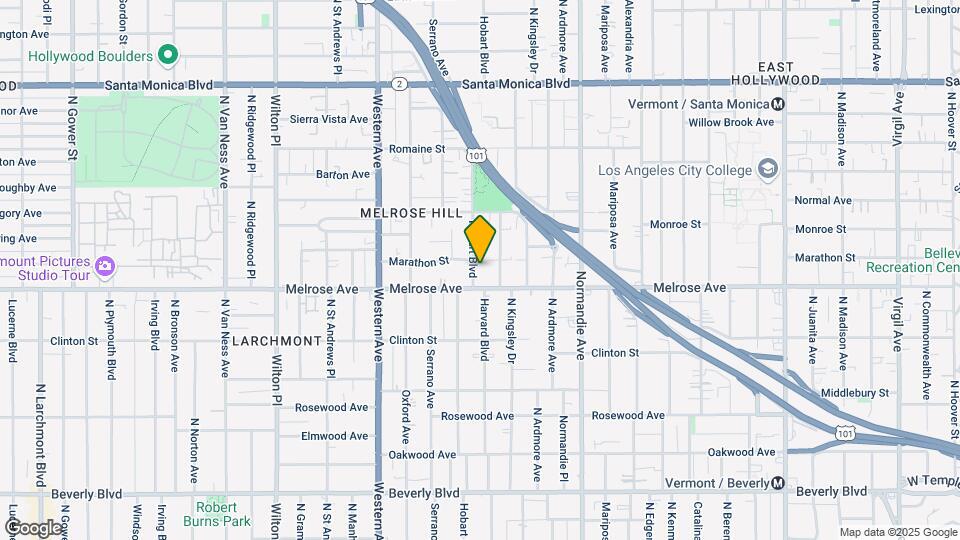 720 N Hobart Blvd Mapa y Detalles de la Ubicación