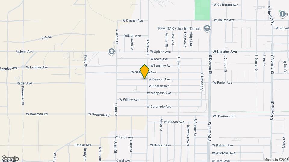 1305 W Benson Ave Mapa y Detalles de la Ubicación