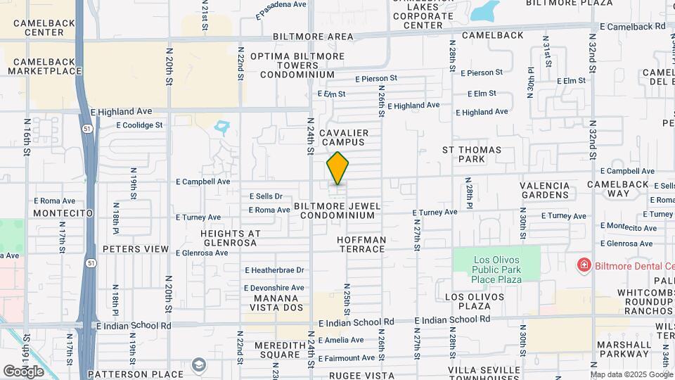 4444 N 25th St Map and Location Details