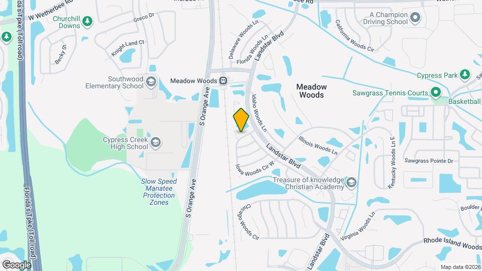 224 Iowa Woods Cir W, Unit Private Studio for rent in Orlando Map and Location Details