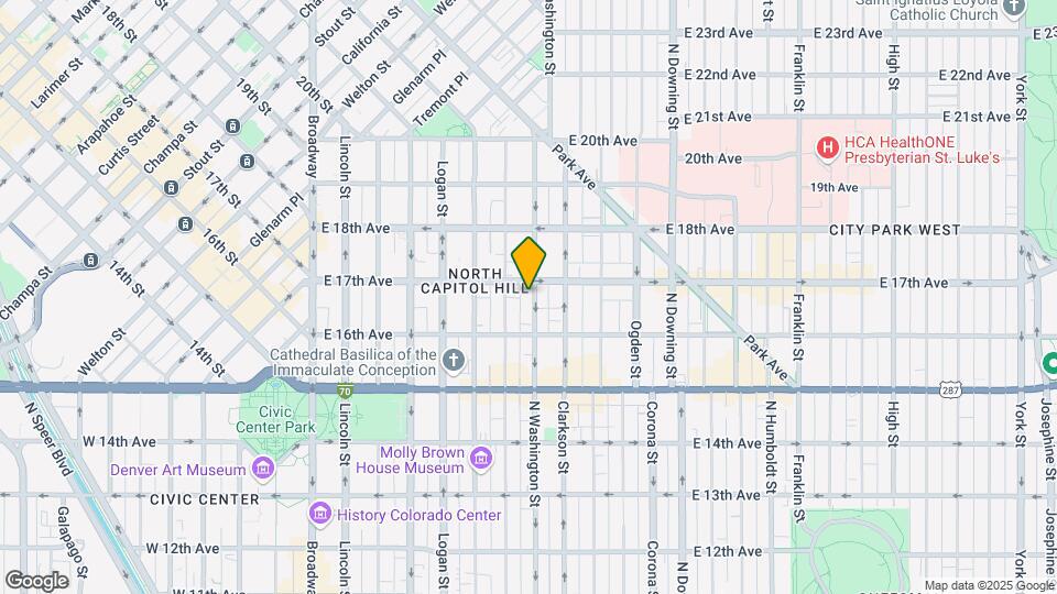 1661 N Washington St Map and Location Details