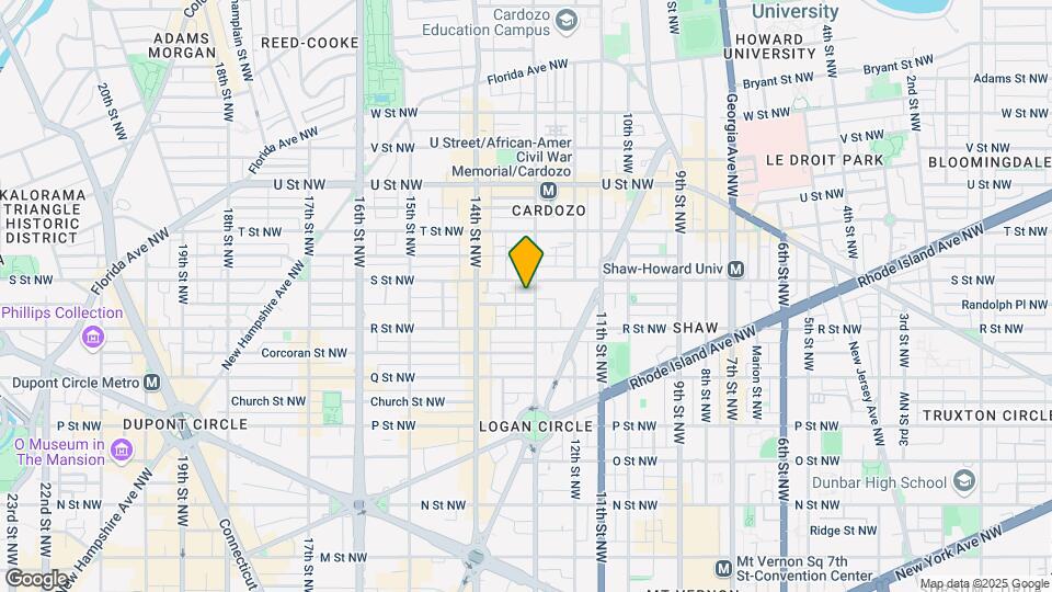 1305 Riggs St NW Mapa y Detalles de la Ubicación