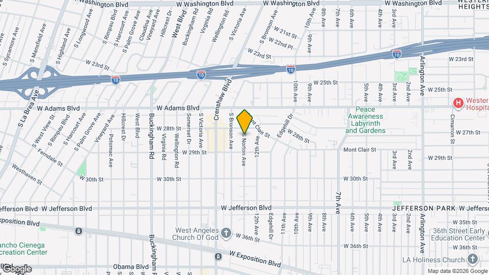 2815 1/4 S Norton Ave, Unit 2815 S Norton Ave Map and Location Details