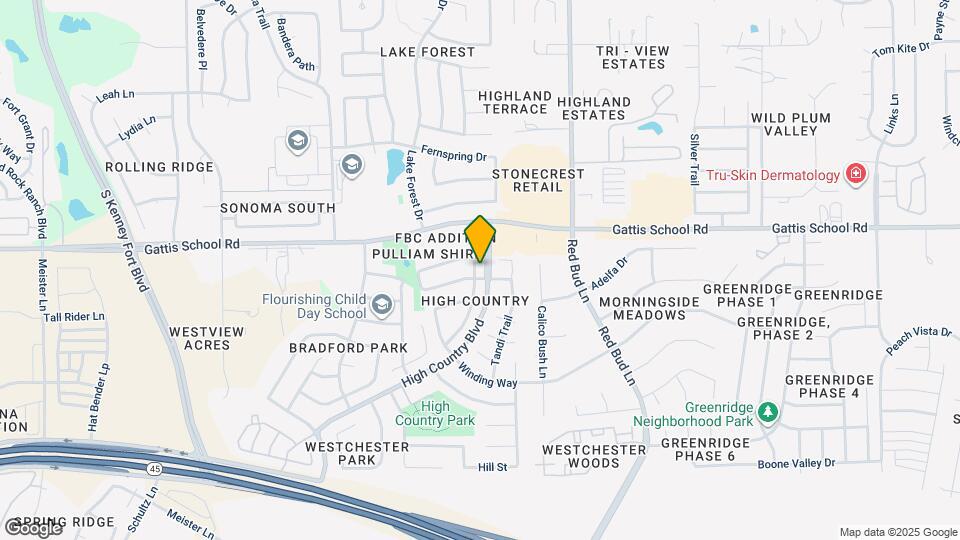 2515 Eastwood Ln Map and Location Details