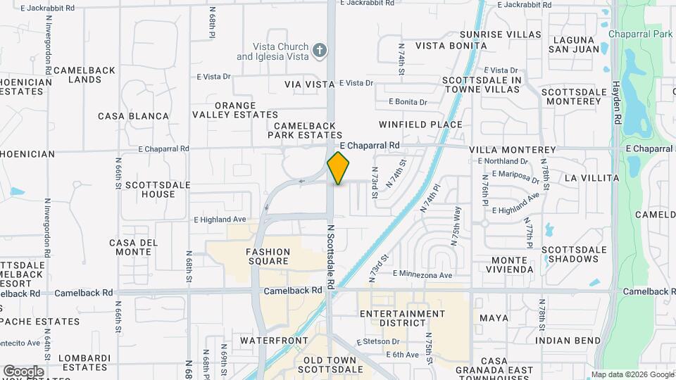 4849 N Camelback Rdg Dr Map and Location Details