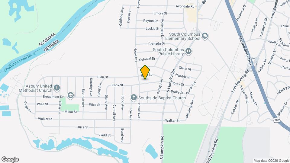 3023 Knox St Map and Location Details