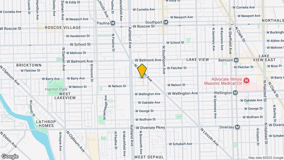 1521 W Barry Ave Map and Location Details