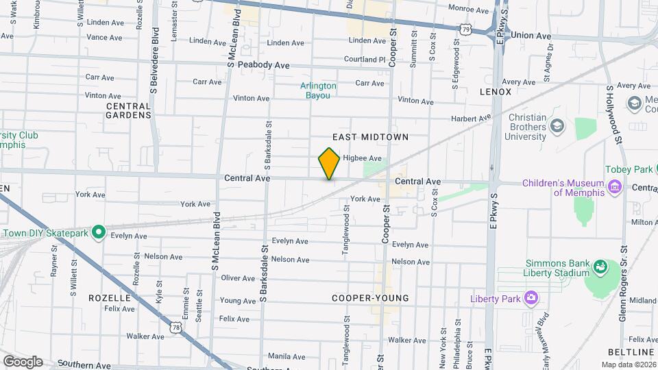 2031 Central Ave Map and Location Details