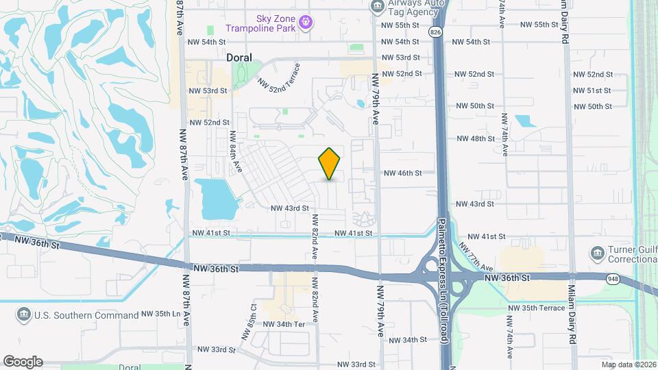 4493 NW 81st Ave Map and Location Details