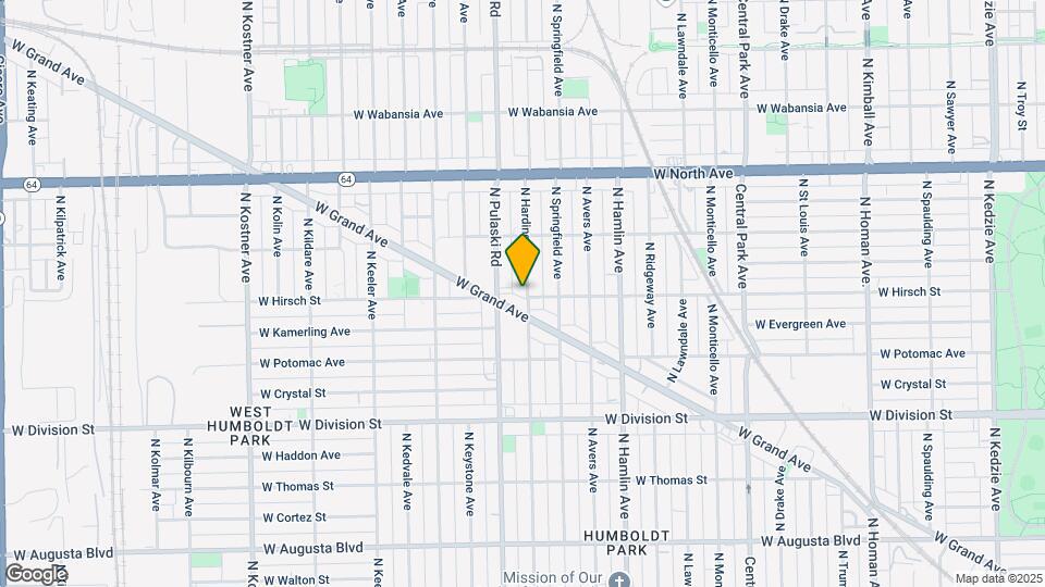 1358-1402 N Harding Ave Map and Location Details