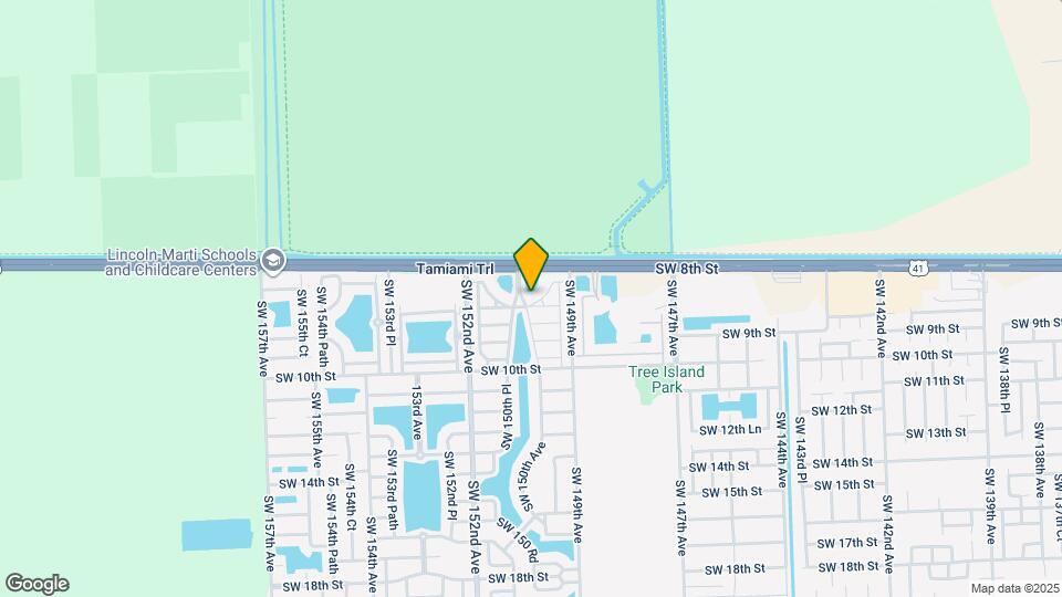 14973 SW 8th Terrace Map and Location Details