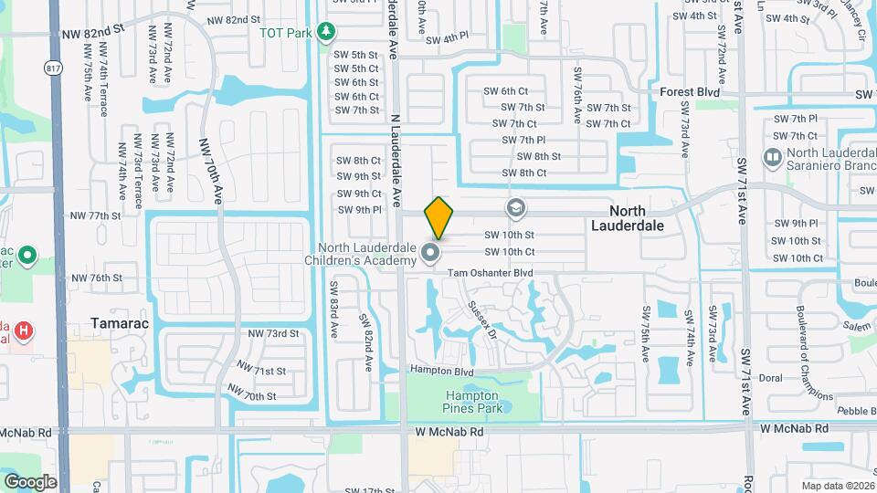 7961 SW 10th Ct Map and Location Details