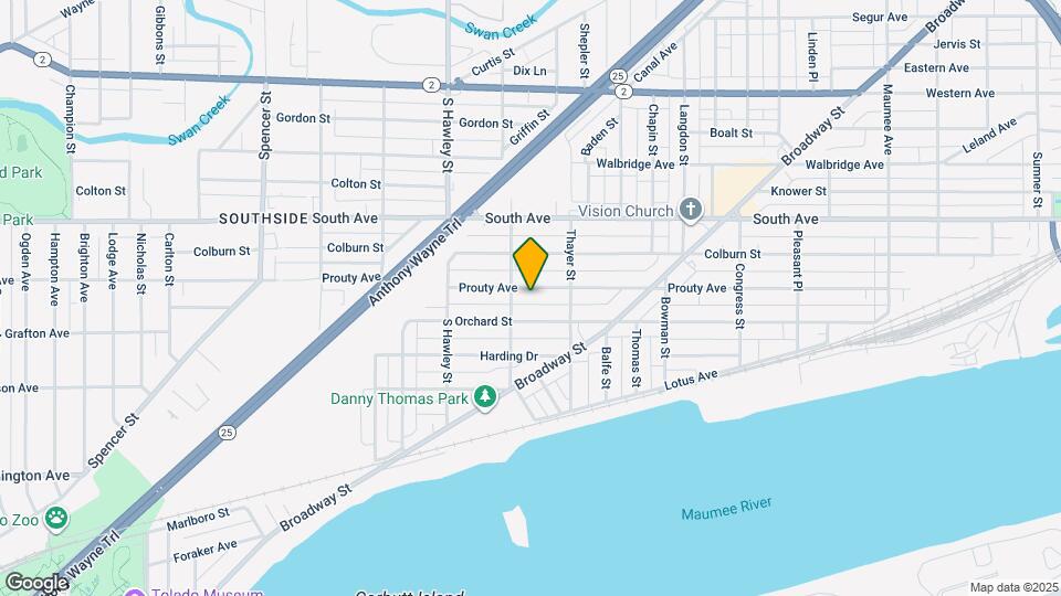 937 Prouty Ave Map and Location Details