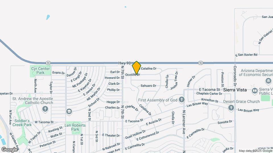 956 Ocotillo Dr Map and Location Details