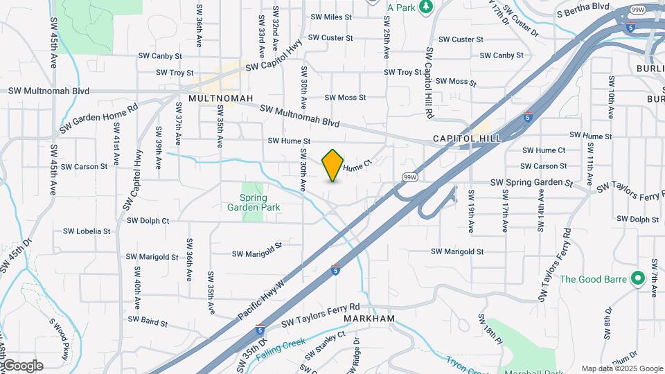 2815 SW Spring Garden St Map and Location Details