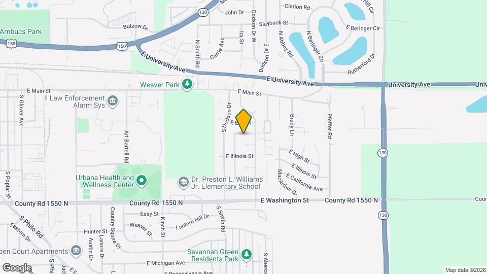 2417 E Green St Mapa y Detalles de la Ubicación