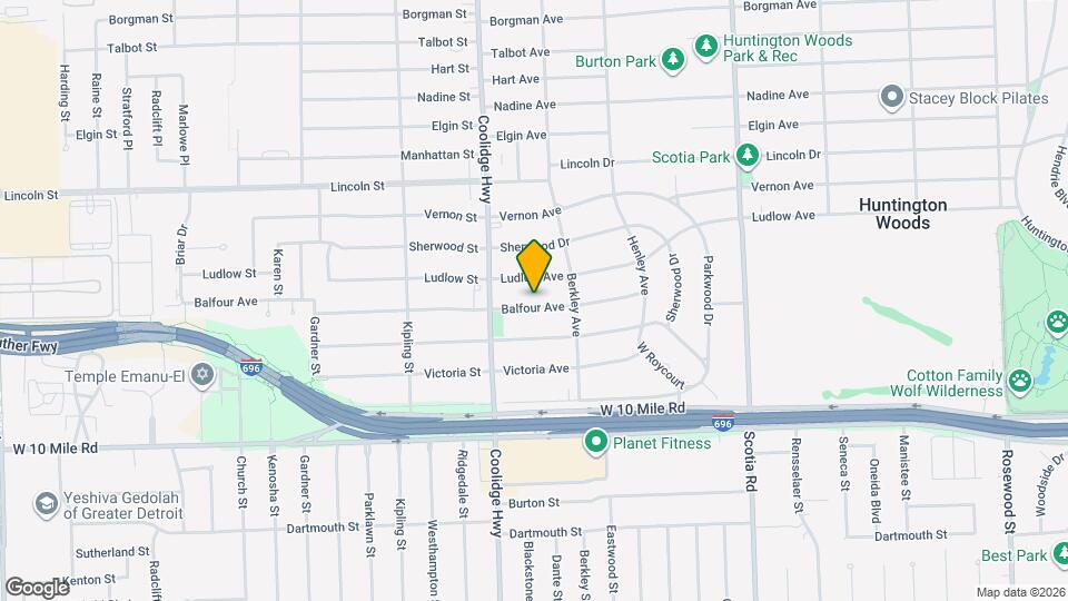 13336 Balfour Ave Map and Location Details