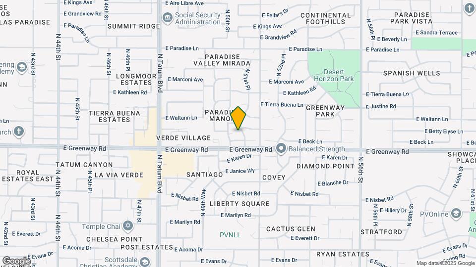 15430 N 51st Pl Map and Location Details