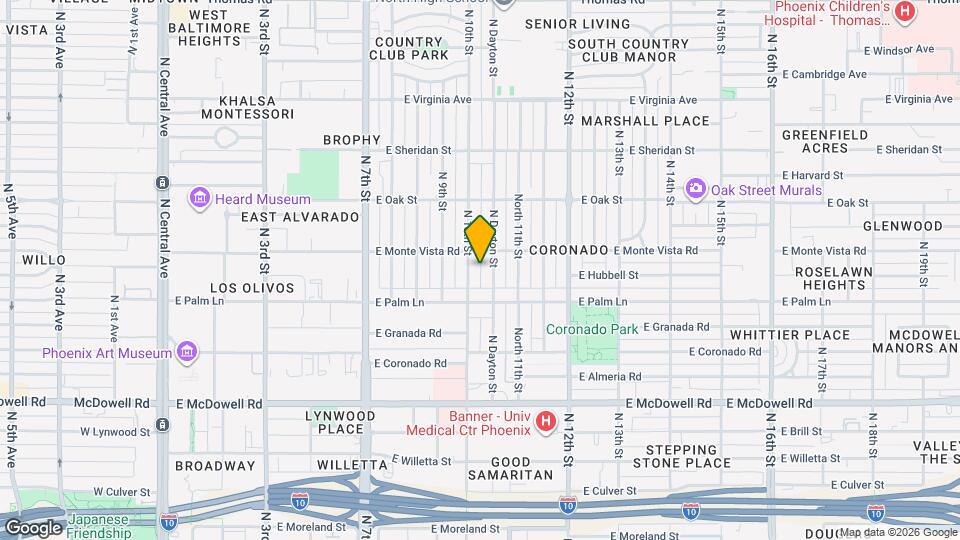 2027 N 10th St Map and Location Details