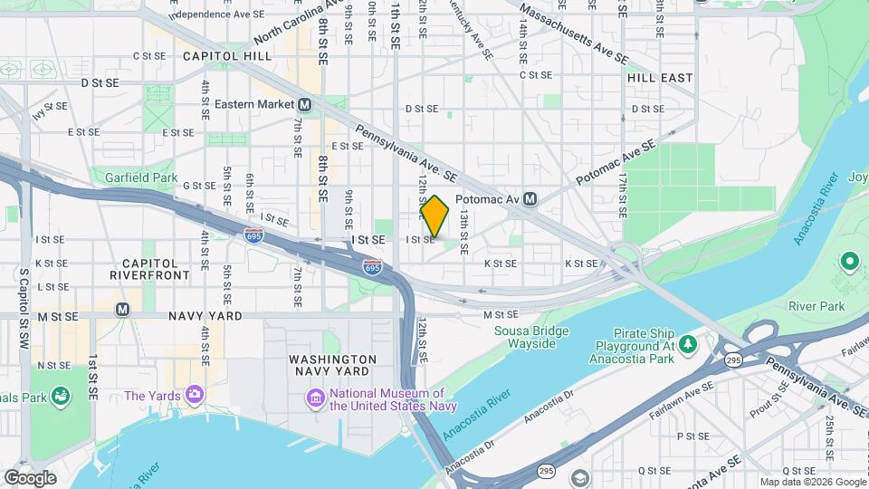 1215 I St SE Map and Location Details