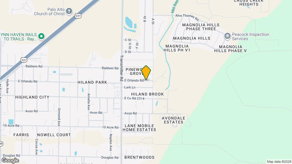 3628 E Orlando Rd Map and Location Details