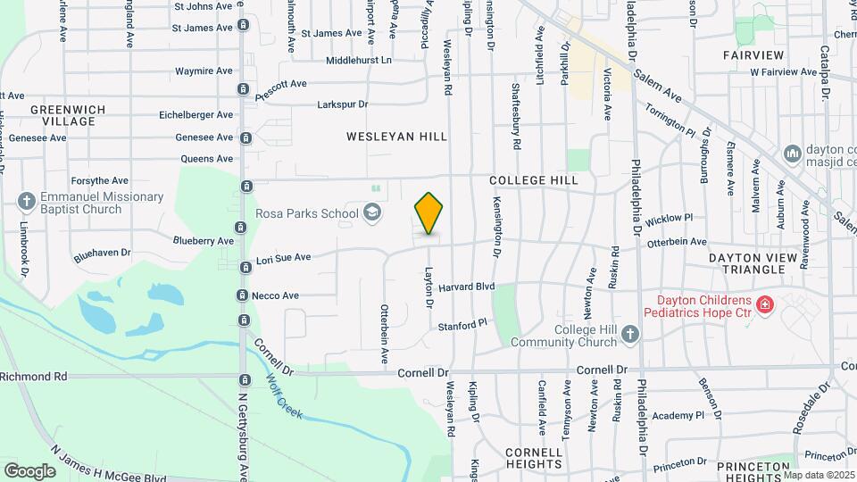 3531 Otterbein Ave Map and Location Details
