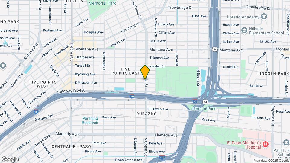 601 N Copia St Map and Location Details