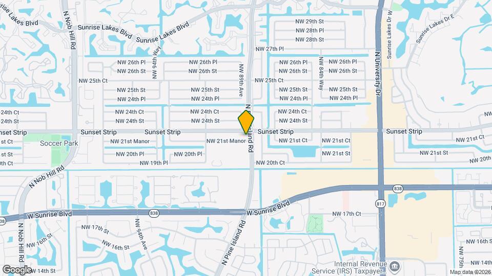 8841 NW 21st Manor Map and Location Details