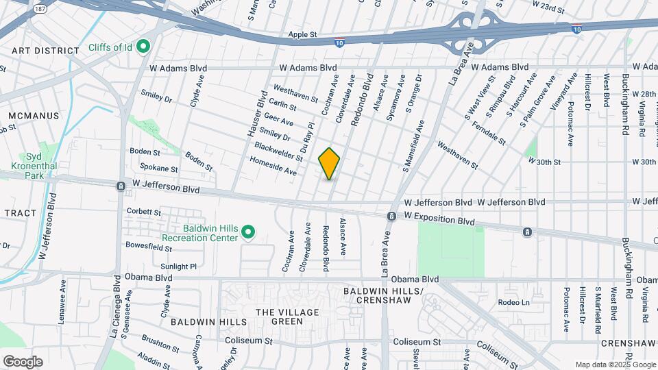 2921 S Redondo Blvd Map and Location Details