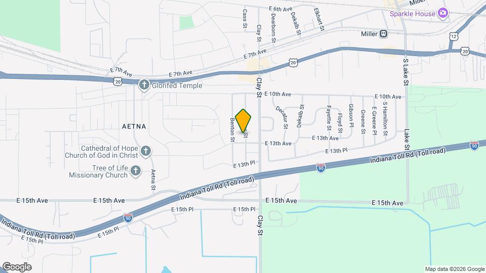 1226 Cass St Map and Location Details