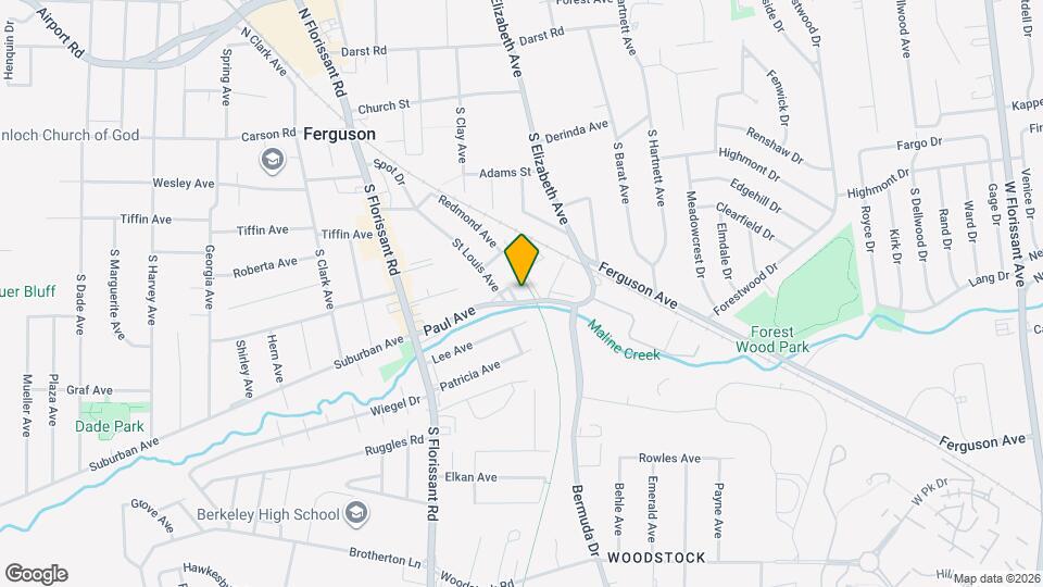 408 St Louis Pl Map and Location Details