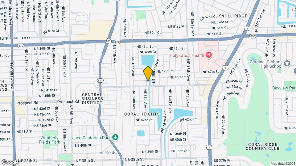 4510 NE 15th Ave Map and Location Details