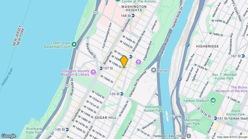 498 W 159th St Map and Location Details
