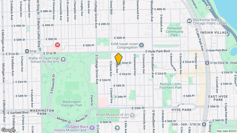 5213 S Ingleside Ave Map and Location Details